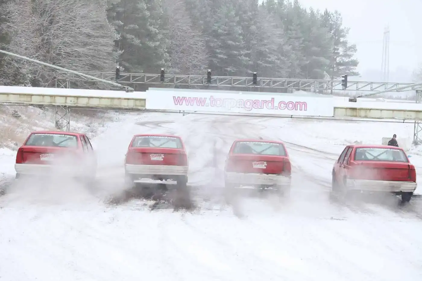 rolig rallybana i Östergötland